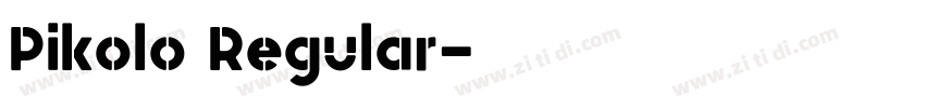 Pikolo Regular字体转换